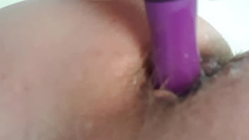 Preview 2 of Uncensored Bisex - Anal play with bullet toy