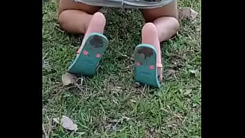 Preview 4 of Mature Eboy - voyeur showing my big ass outside and the park