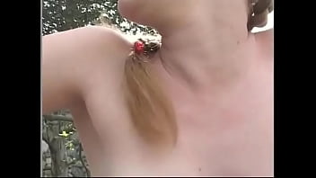 Preview 3 of Dever Bhabi Xxxvidio - Horny dude jerks off teen redhead slut&#039_s pussy and ass with fingers and tongue before hot outdoor fuck