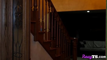 Preview 1 of Gm Bagi Ch - Curvy lingerie tgirl sucked before sex in erotic couple