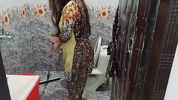 Preview 1 of Rep Gang Beng - Indian Maid Fucked in Bathroom By Her Owner With Clear Audio Hindi Dirty Talk