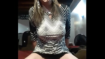 Preview 3 of Driver Pumping - Busty Sissy Cumming