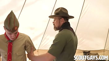 Preview 1 of Nauite America - Scoutmaster Tool Horny Anal Pledge Session