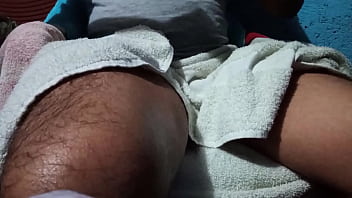 Preview 2 of Dog And Woman Sex Hd Video - Hot guy moistens his cock after bath