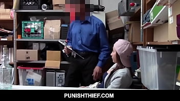 Preview 1 of Girls Sleeping Peeing - Petite Teen Hayden Hennessy Caught Shoplifting