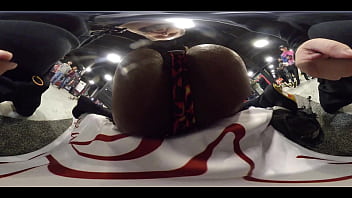 Preview 4 of Rpugh Mom - Dancer dances on bed for me at EXXXotica NJ 2021 in 360 degree VR