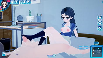Preview 1 of Mom Arab Pusy - コイカツサンシャイン　メガネ地味女子　足コキ