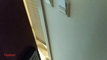 Preview 1 of Felony Braces Lezdom - Spying My Stepsister at Hotel,  Her Hot Body Enjoying Red Dildo