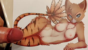 Preview 1 of Zareena Masood Video - Furry gryphoness tribute (double)