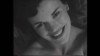 Preview 2 of Spar Fendt Schlafen - Vintage porn model demonstrates an appetizing body and beautiful big melons in a black and white photo session