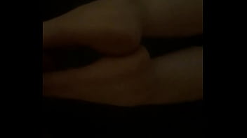 Preview 1 of Df6 Dor - Wife strokes cock with perfect feet