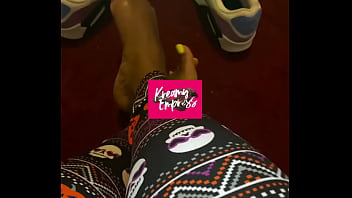 Preview 1 of Car Urdu Sex - Feet play with Goddess