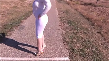 Preview 2 of American Mom And Son Xxx Videos - White leggings - Big butts 3