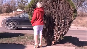 Preview 3 of American Mom And Son Xxx Videos - White leggings - Big butts 3