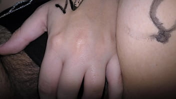 Preview 3 of Hum Latina - Hairy BBW girl in a lewd bikini get covered in a dirty body writings like in hentai! - Milky Mari