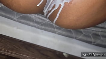 Preview 4 of Mjde Ar Seksx - Sluthead creamed so hard it almost went in her mouth so she decided to have a sip out a glass
