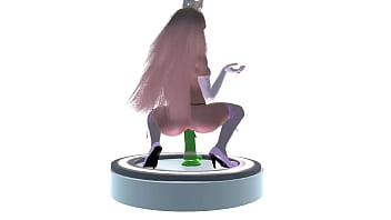 Preview 3 of Berazze - Princess Peach Dildo Ride