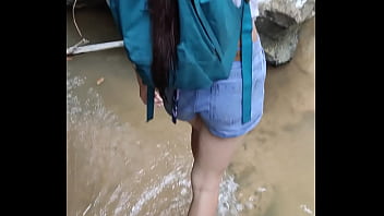 Preview 1 of Dehati Aunty Doggy Sex - Me da el culito en el bosque parte 1