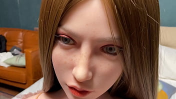 Preview 3 of Chinese Mom Sex And Boy - Nathalia Newest Model of FJ Doll Showing Her Sexy Bikini Line