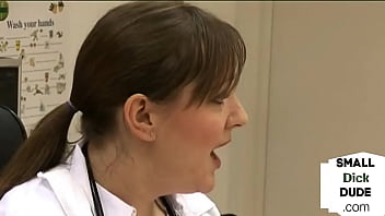 Preview 1 of Love Jode Xxx - Small dick nurses wank pathetic patient in office group