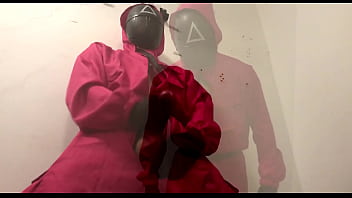 Preview 3 of First Time Sex Hard Fuckd - The security guard from the &quot_SQUID GAME&quot_ jerks off while no one sees