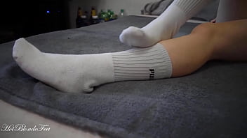 Preview 3 of Xxx Sax Video Purn - Sexy Legs In Long Socks - Miley Grey