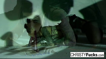 Preview 3 of Office Girl Lez - Hot Christy Mack the Pirate plays with her amazing ass and tight wet pussy