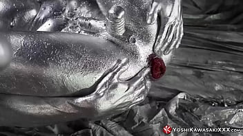 Preview 4 of German Sex Video Sexy Baby - YOSHIKAWASAKIXXX - Asian Jock Covered In Paint And Banged