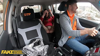 Preview 2 of Seachthin Girl Fuck - FakeDrivingSchool Learner Nataly Gold Isn&rsquo_t Wearing Any Panties