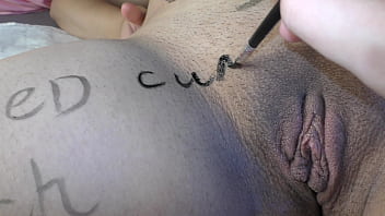 Preview 2 of Tamil Doctor Sex - Hottie big boobed  pregnant teen girl get covered in dirty body writings! - Milky Mari