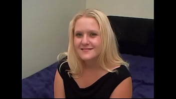 Preview 1 of Vibeo Xxxxx Vibeo - Horny ebony stud fucks cute blonde with big butt in all positions then cums in her mouth