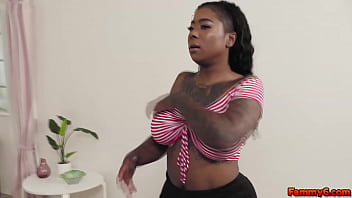 Preview 1 of Light Skinned Mature Bbc - Stanley Long can&#039_t help but get aroused as he helps her stepmother&#039_s sibling,  GoGo FukMe unpack. GoGo grabs his huge manhood and things escalated.