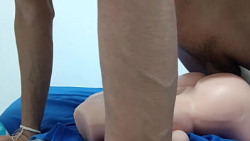 Preview 4 of Sasha Grey Enfermera - Big cumshot inside silicone doll