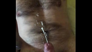 Preview 2 of Sweet Alice - I cum on my hairy chest.
