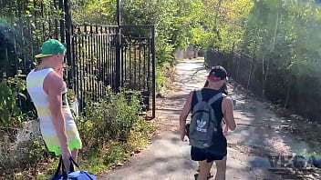 Preview 2 of Indin Sxs Video - StepBrother fucked stepsister on a walk in the woods 2