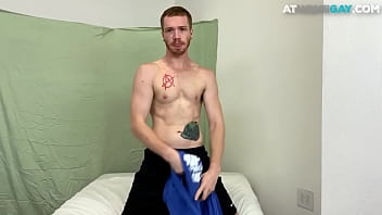 Preview 2 of Drunk Piss - Athletic gym amateur wanks dick in solo action until jizz