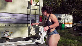 Preview 4 of Xxxx Film Hindi - Country girl working outside