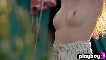 Preview 4 of Jeans 69 - Amazing small tits MILF Fatima Kojima perfect solo posing in sexy lingerie