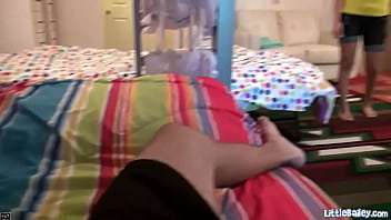 Preview 1 of Johnny Sins And Karen Fisher - Little Bailey with natural tits and fucked hard pussy