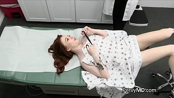 Preview 3 of Tattoo Cum Sgerman Online - Redhead patients deep dicking on the exam table