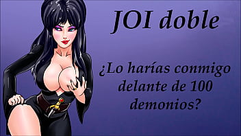 Preview 1 of Fisting Hddd - JOI doble. Sexo con mujer demonio. Sonidos orgasmo y garganta.