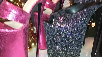 Preview 4 of Curly Israely - Lady L New Ultra Extreme sandals collection 14 inch/35 cm , Merry Christmas and Happy New 2022 year!