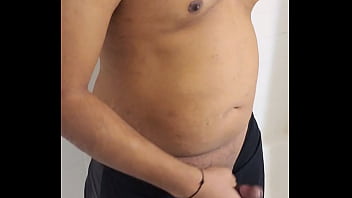 Preview 4 of Dog Cums In Woman - Alan Prasad bathroom cumshot like a pro. big cumshot of hot handsome hunk. junk wank indian dude