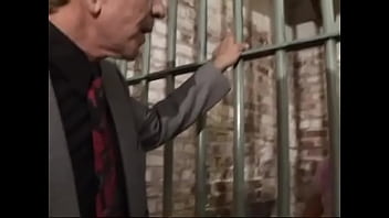 Preview 1 of Bulu Felem Xxx - A young blonde seduces a tattooed guard in a prison and fucks with him in various positions in the cell