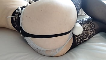 Preview 1 of Fake Prison Xxx - Naughty Crossdresser Whore Sissy Boy Cum Using Vibrator