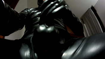 Preview 1 of Kajal Sex Hd Hindi - Total black latex masturbation