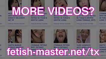 Preview 4 of Nancey Pornosu - Japanese Asian Tongue Spit Face Nose Licking Sucking Kissing Handjob Fetish - More at fetish-master.net