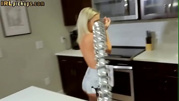 Preview 1 of Vilaj Gals - Pulled blonde riding and sucking big cock in POV action
