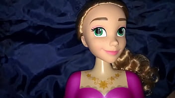 Preview 2 of Small Tits Hairy Redhead Mature - Rapunzel Styling Head Doll