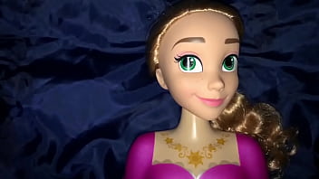 Preview 1 of Small Tits Hairy Redhead Mature - Rapunzel Styling Head Doll